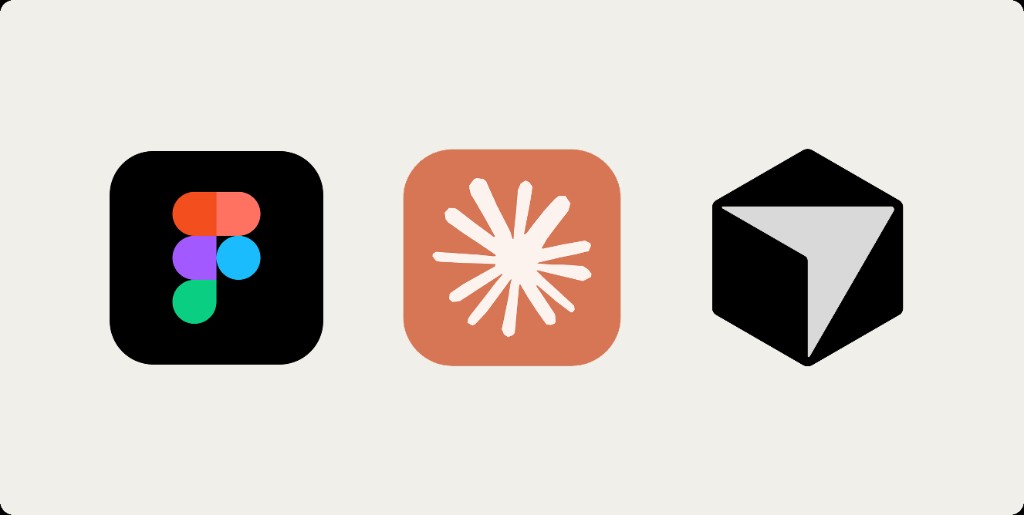 Figma, spark, and Cursor app icons